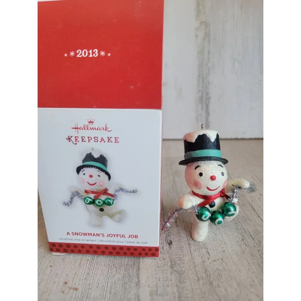 Hallmark a snowmans joyful job ornament Xmas‎